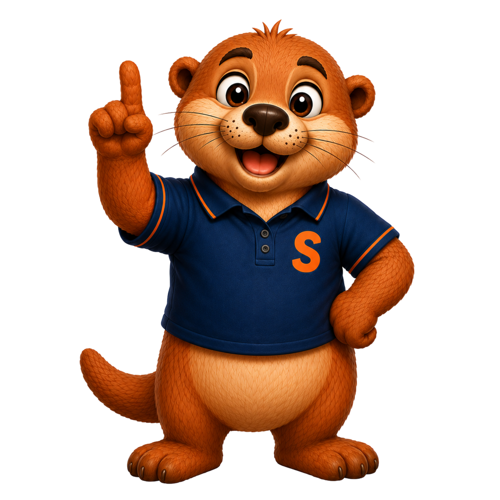 Slyde's otter pointing up