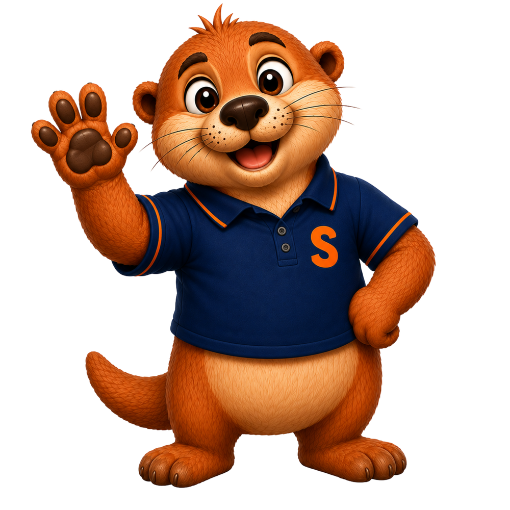 Slyde's otter waving hello